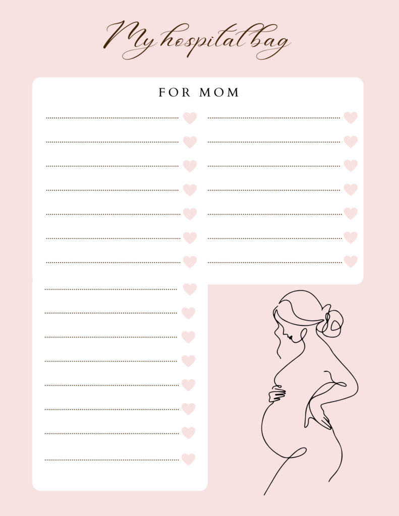 Example of the pregnancy journal for moms-to-be in Pittsburgh, PA