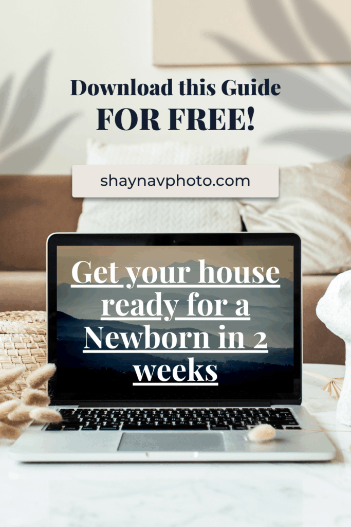 A free guide to get your house ready for a newborn in 2 weeks from an in-home newborn photographer in wexford, pa
