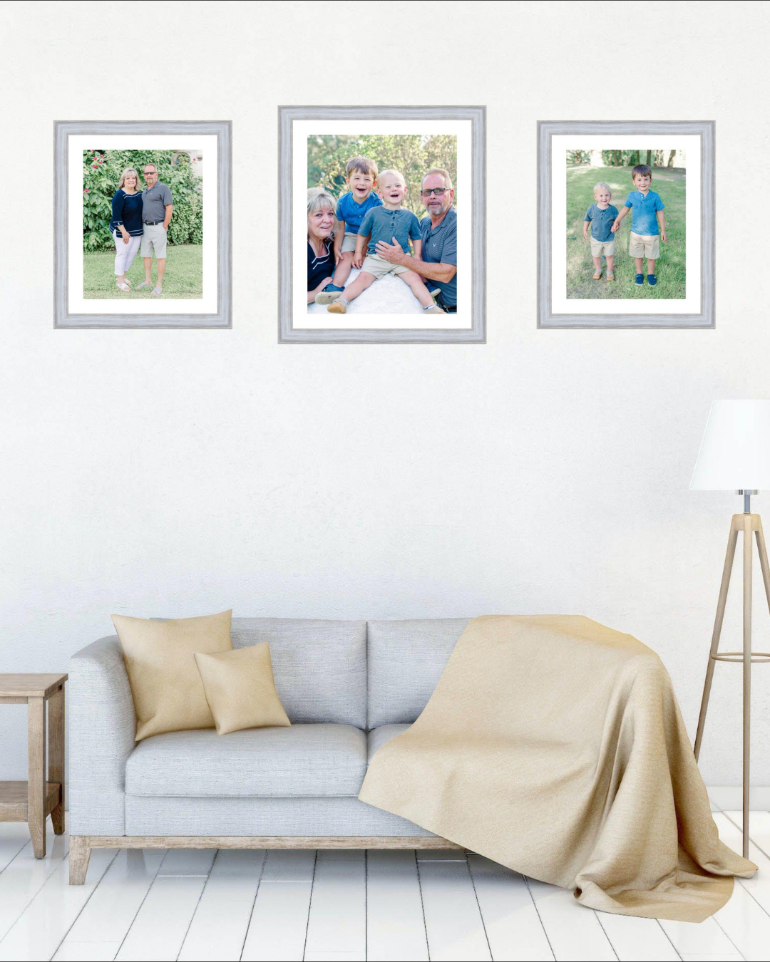 statement art pieces after a family session on display 
