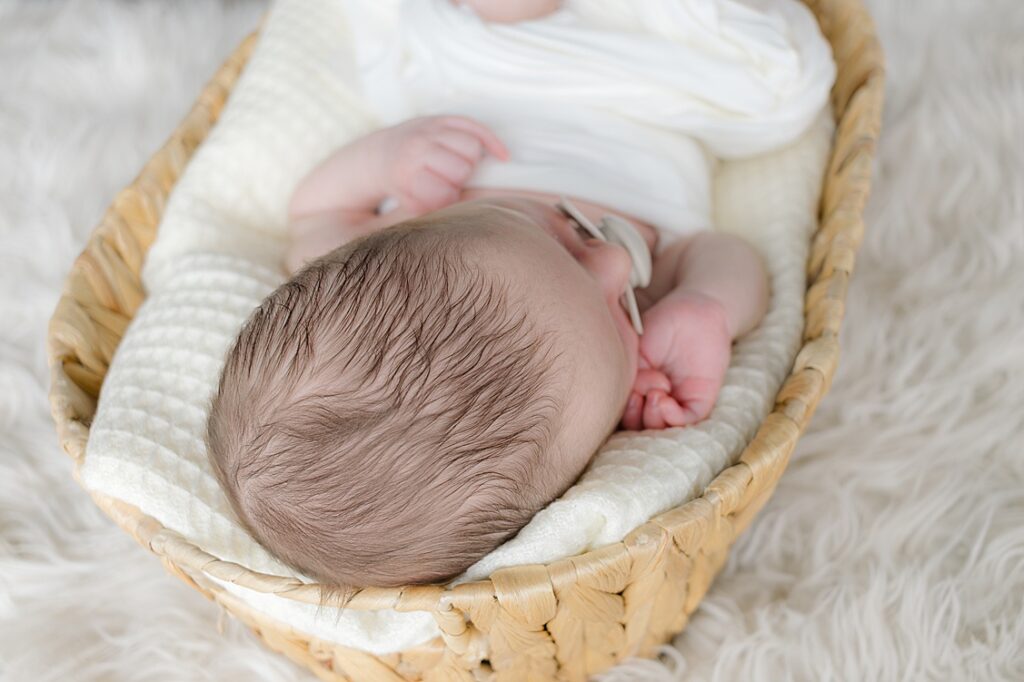 details of baby boy hair. taken by a baby and pregnancy photographer in Pittsburgh, PA.