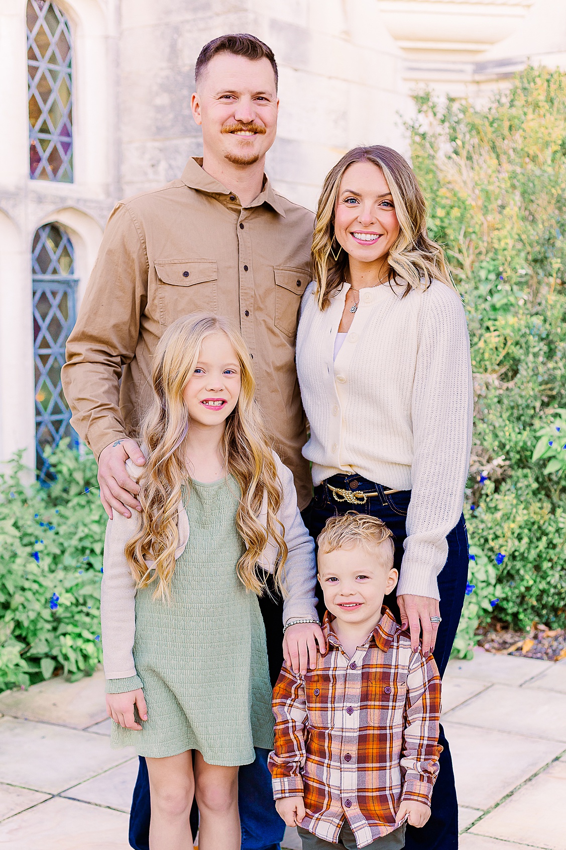 Family during their fall photoshoot in Pittsburgh, PA