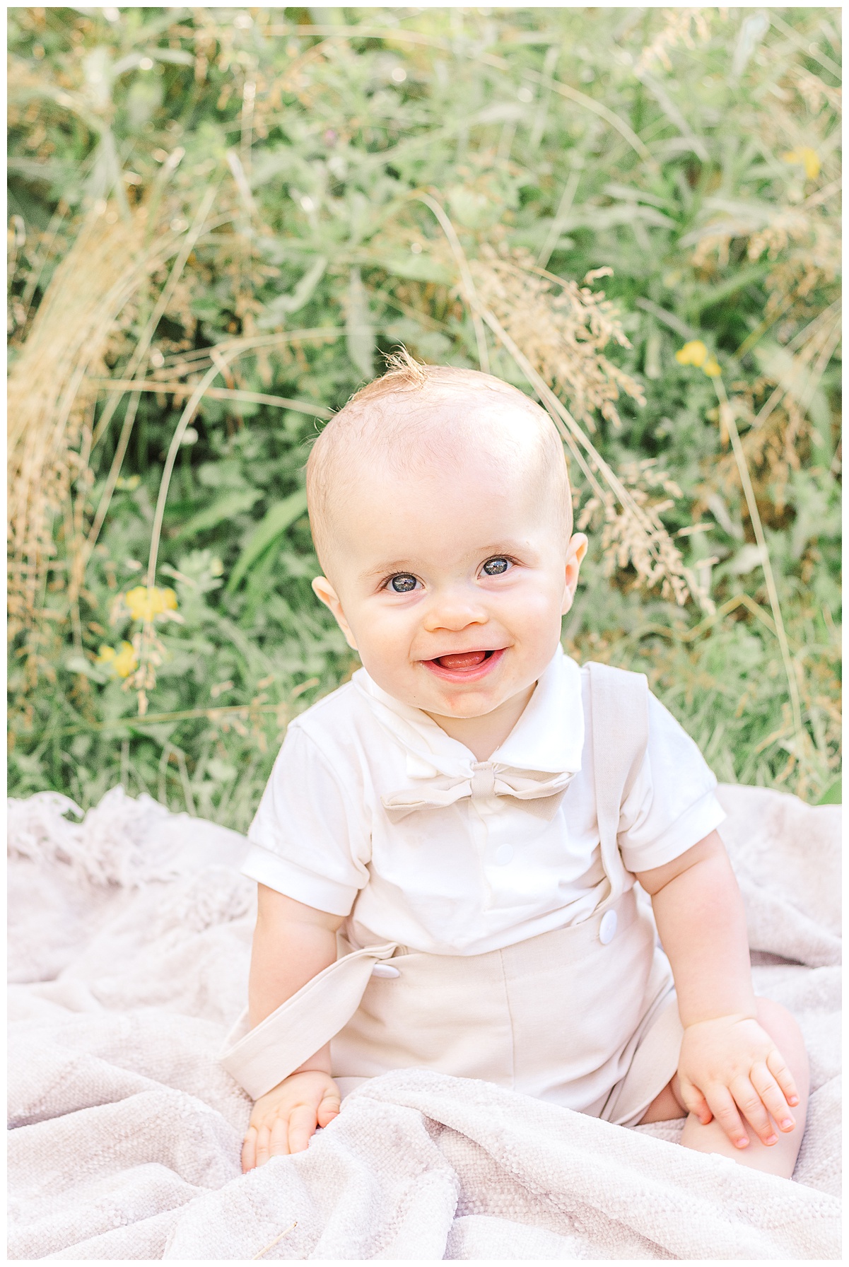 From newborn to 1 year pictures are so precious.  This is a picture of a 6 month old during his family photo session in Pittsburgh