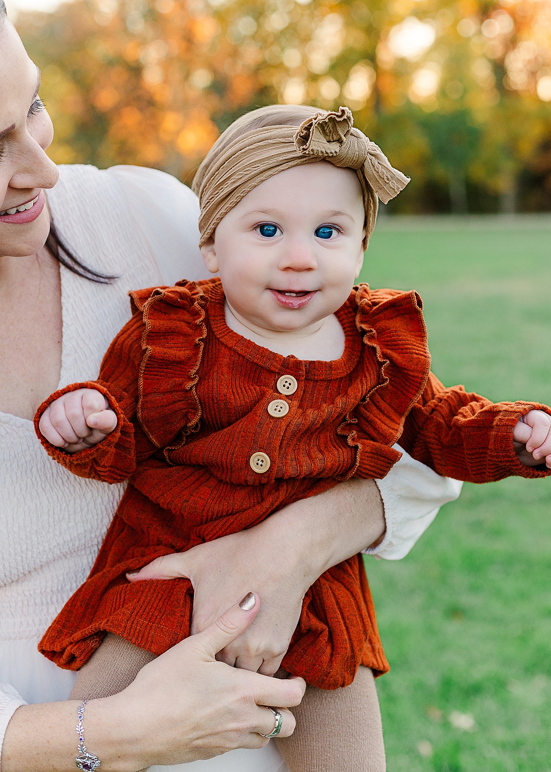 Sweet little girl during her family photo session in Pittsburgh