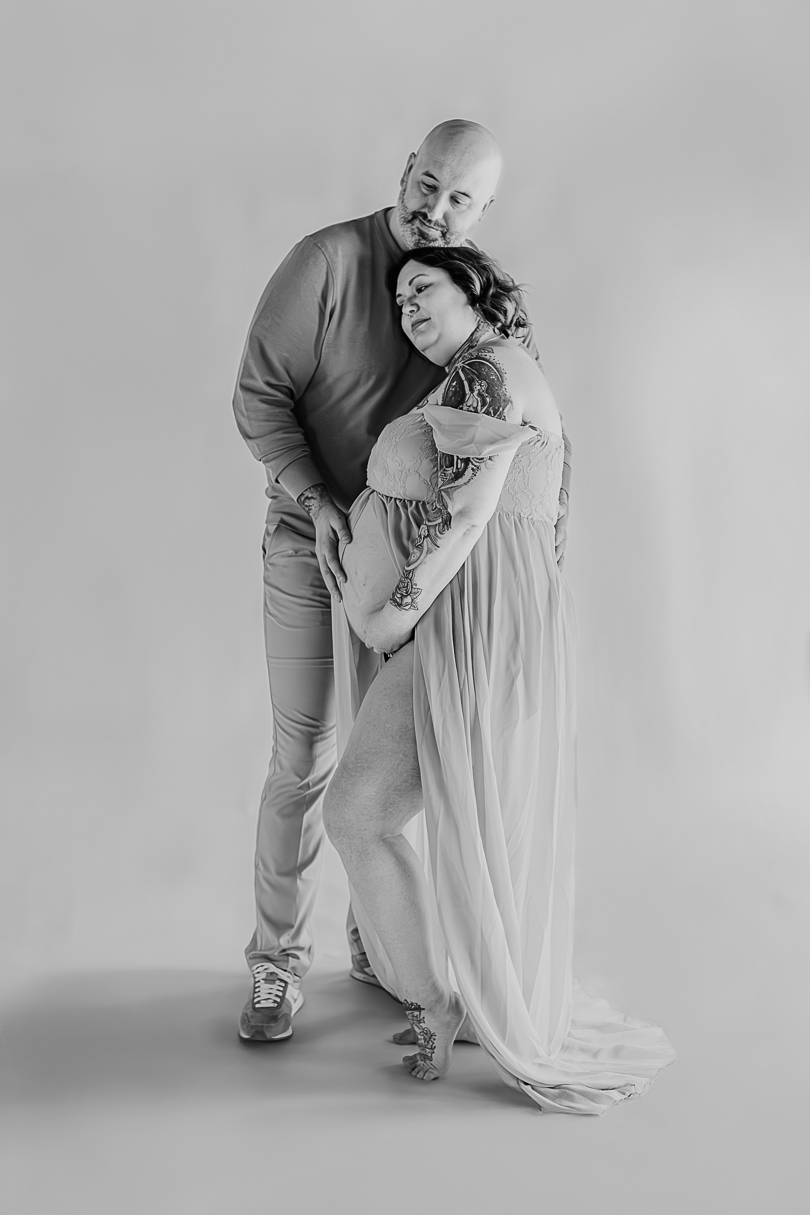 Hampton, PA Pregnancy photographer captured a sweet moment between mom and dad to be.