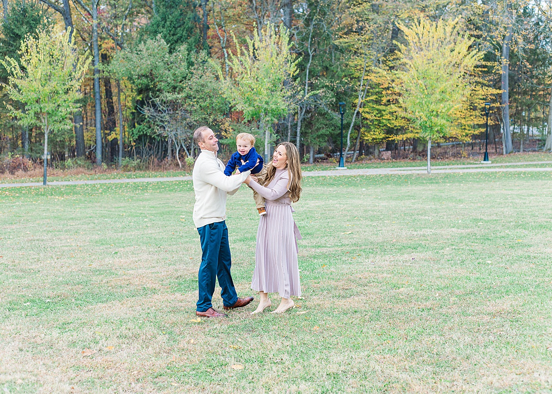 Shayna VanDamia capturing candid moments during a family session in Pittsburgh.