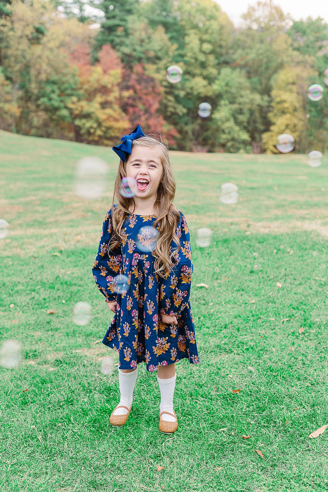 Playing with bubbles during a Wexford family photography session is always a hit and gets the big smiles from kids