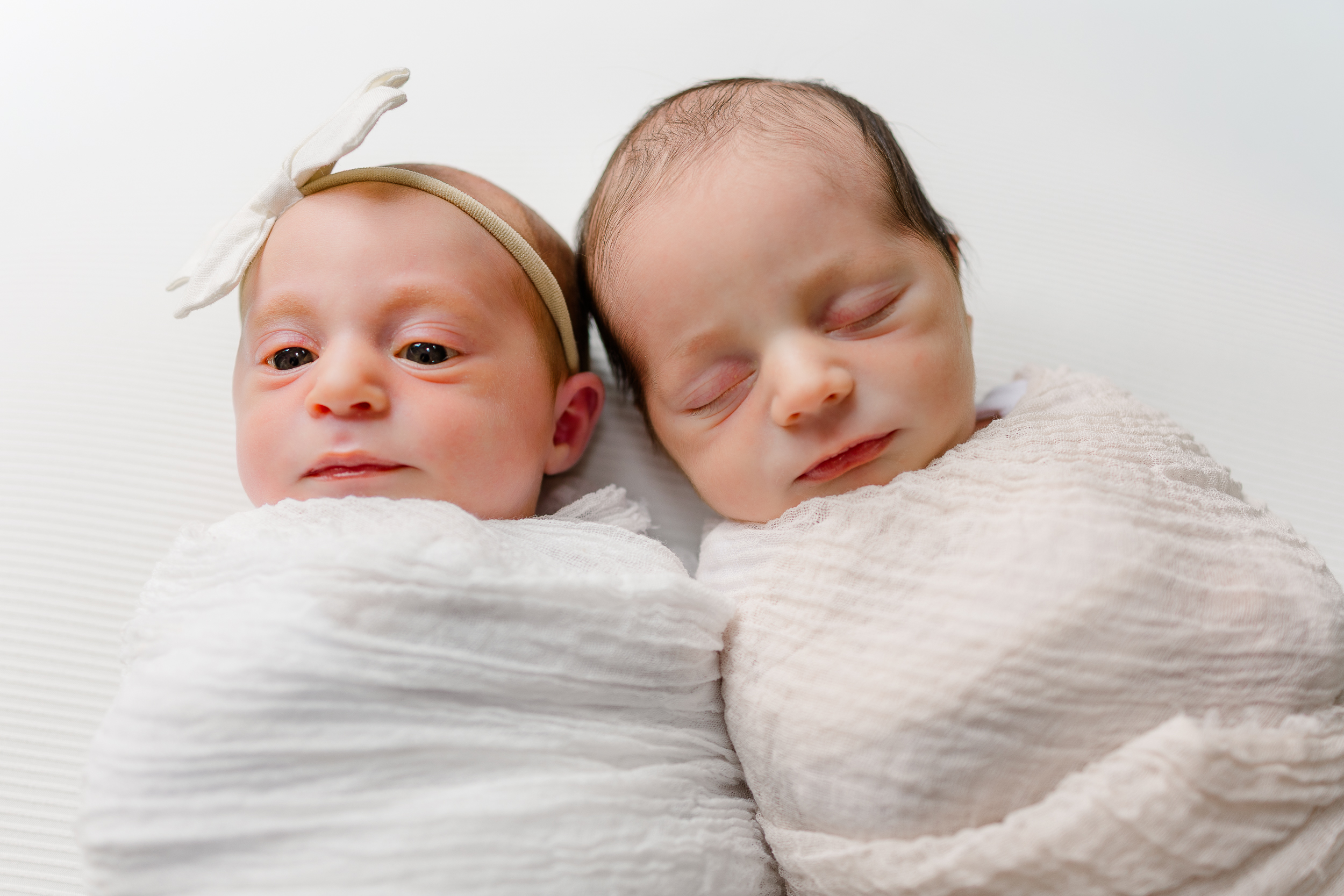 Some babies will sleep soundly while swaddled, others wont.  This is what the blog post, Top Newborn Secrets from a Wexford PA Newborn Photographer talks about.